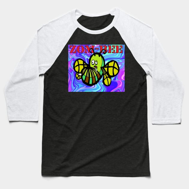 Superhero,Zombie,Graffiti, Bee by LowEndGraphics Baseball T-Shirt by LowEndGraphics
